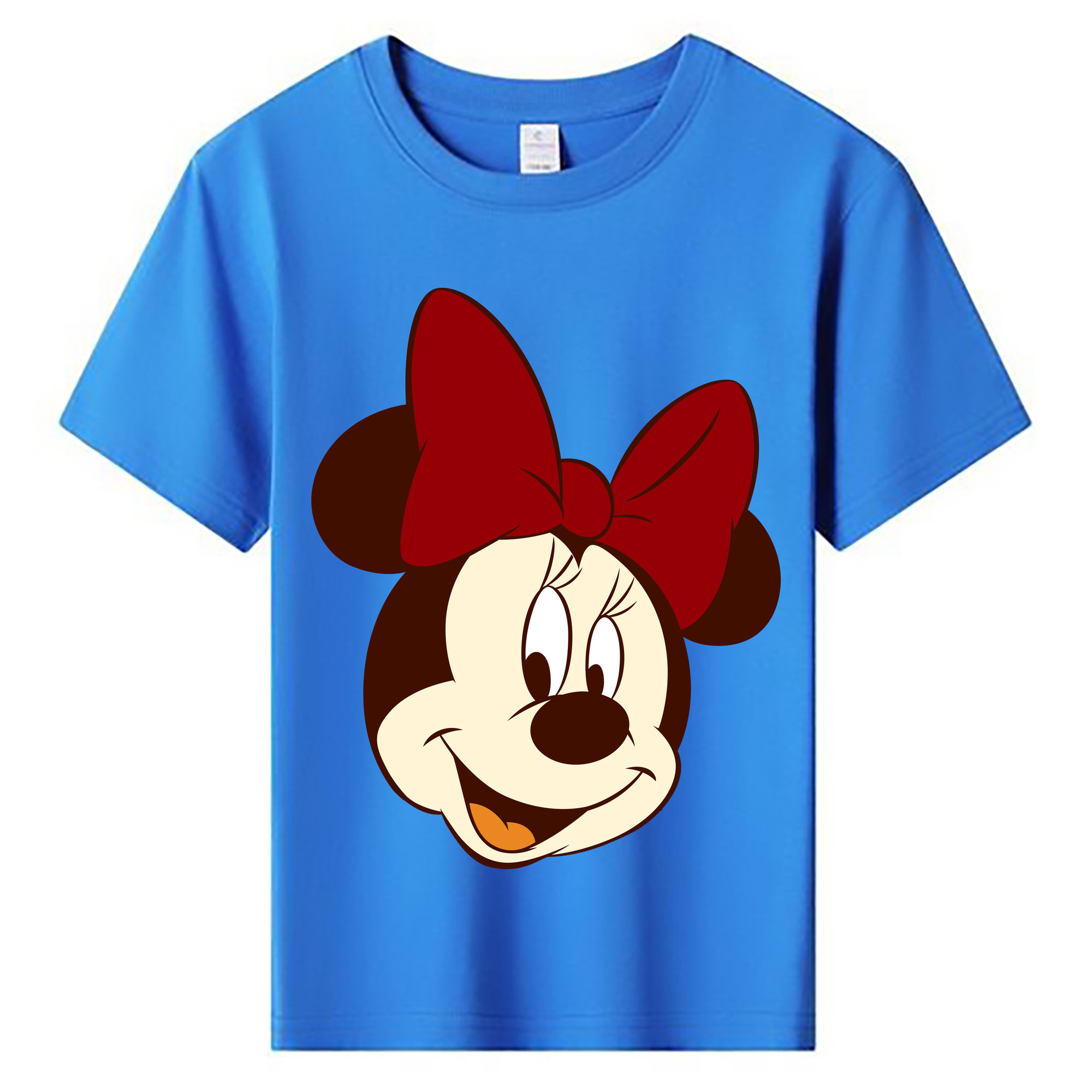 ミッキーマウス Mickey Mouse 綿100％キッズTシャツ（フロントプリント）
